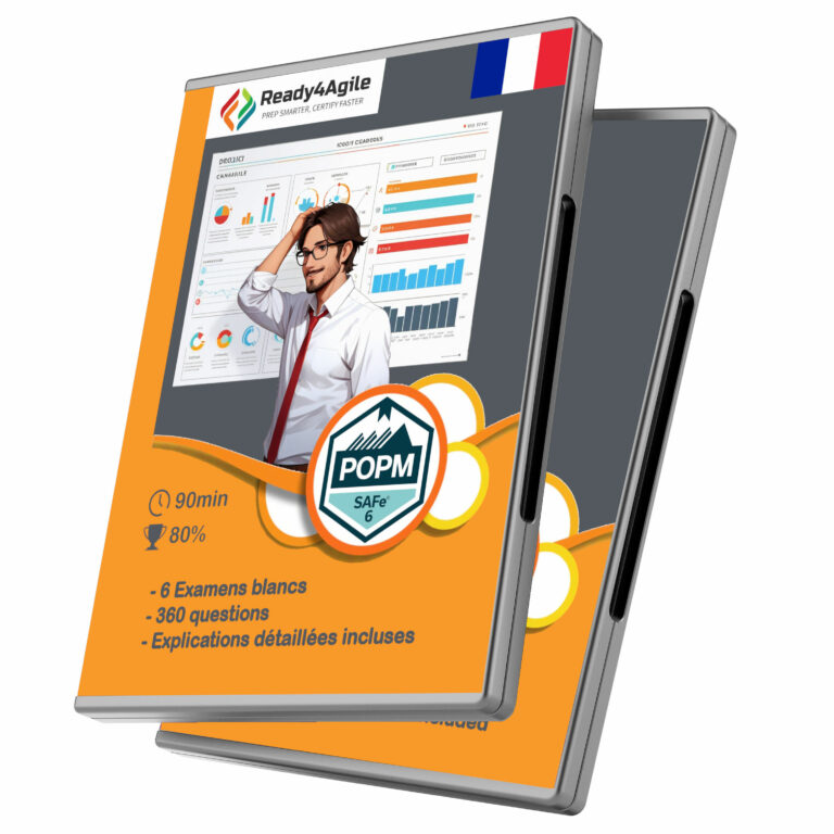 DVD cover Box for SAFe 6.0 - SAFe Product Owner (POPM) - 6 examens blancs