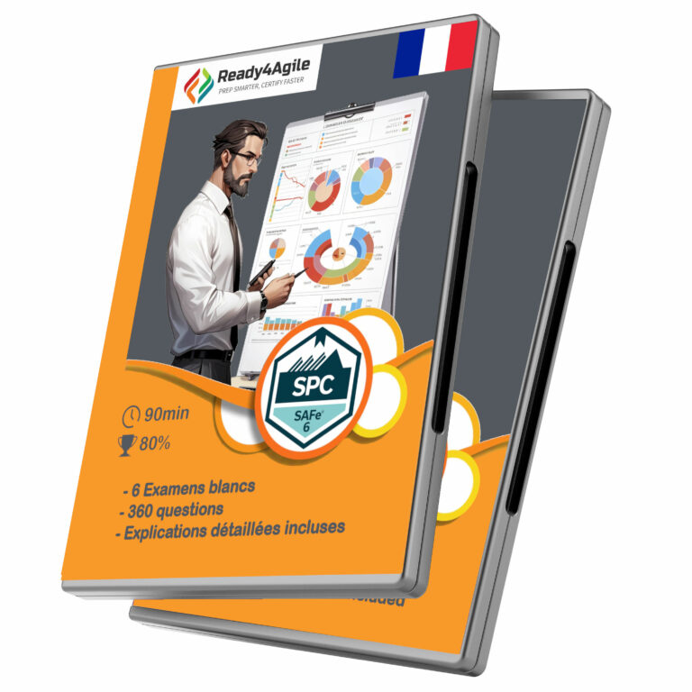 DVD cover box for SAFe 6.0 - SAFe Practice Consultant (SPC) - 6 examens blancs