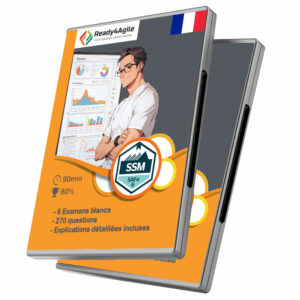 DVD cover Box for SAFe 6.0 - SAFe Scrum Master (SSM) - 6 examens blancs